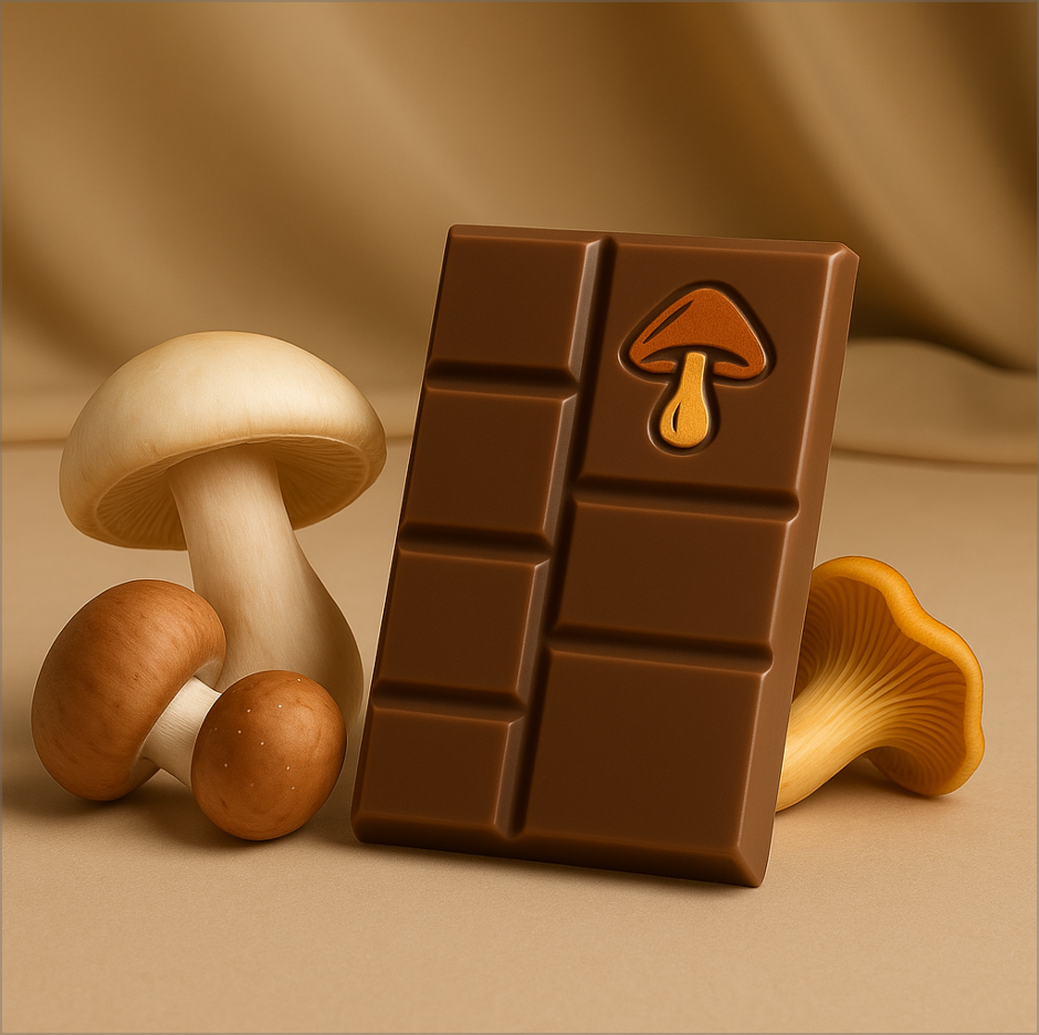 Magic Mushroom Chocolate Bars