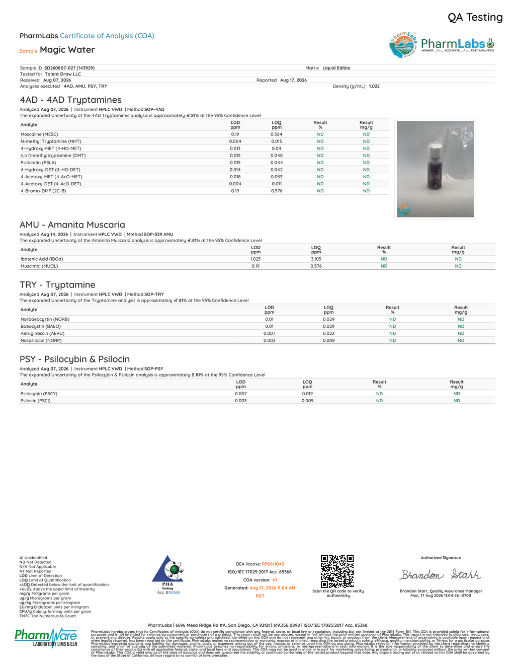 Non Detect Magic Water – Legal Mushroom Drink